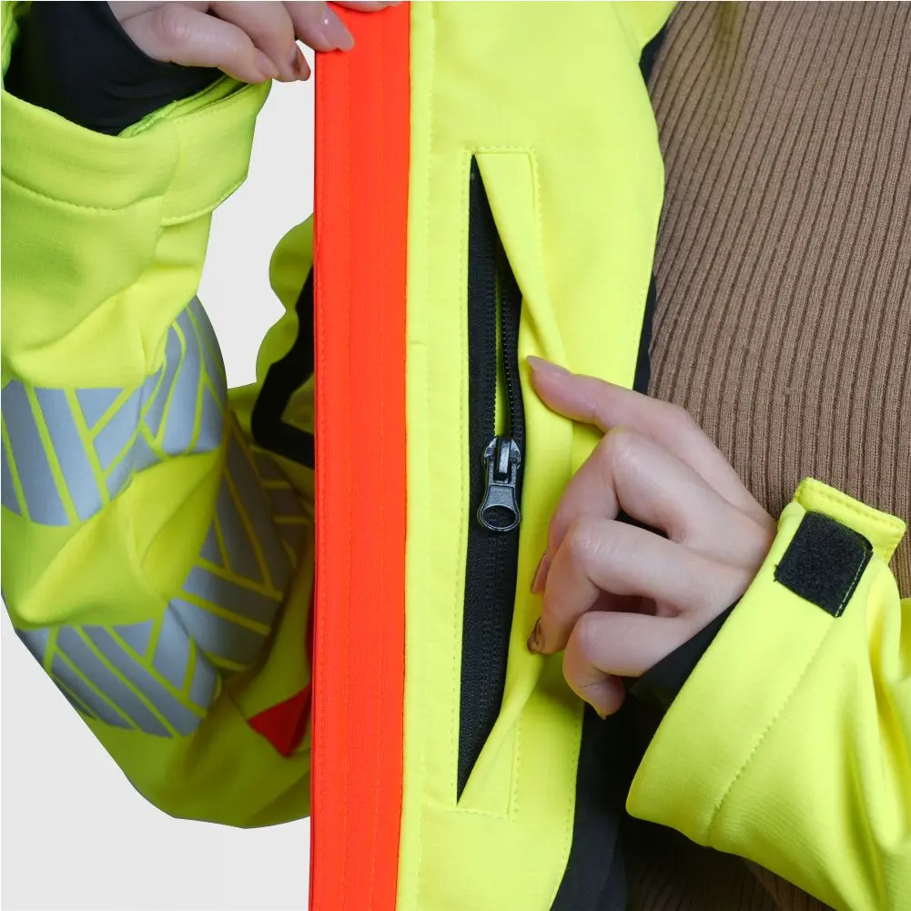 Modern Workwear Jacket With High Visibility